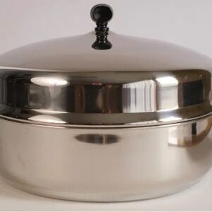 Farberware Stainless Steel Covered Casserole with Black Knob
